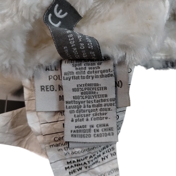 Manhattan Kids LLC Unicorn White & Pink Security Blanket Lovey Plush - Picture 12 of 12